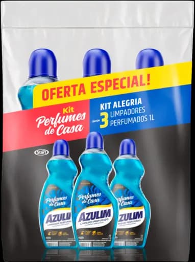 Kit Limpador Perfumado Azulim Perfumes de Casa Alegria — alegria 4x3x1l