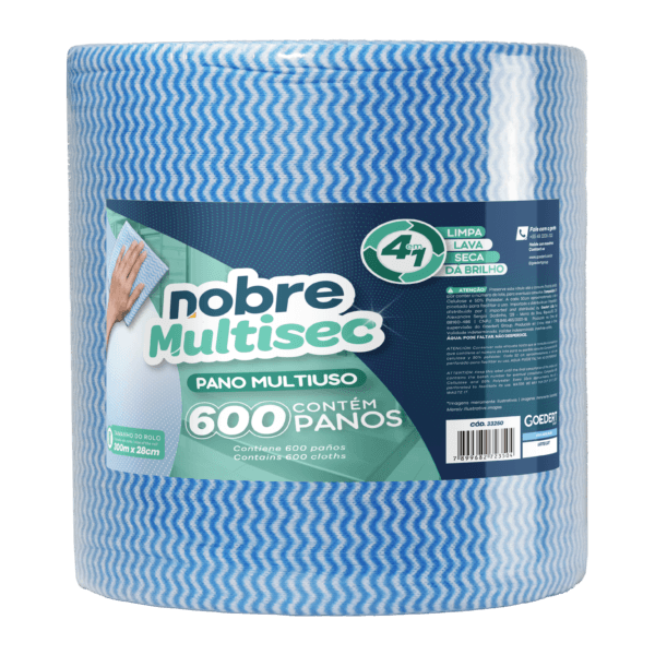 Pano Multiuso Slim – 28cm x 300m – Azul – Nobre