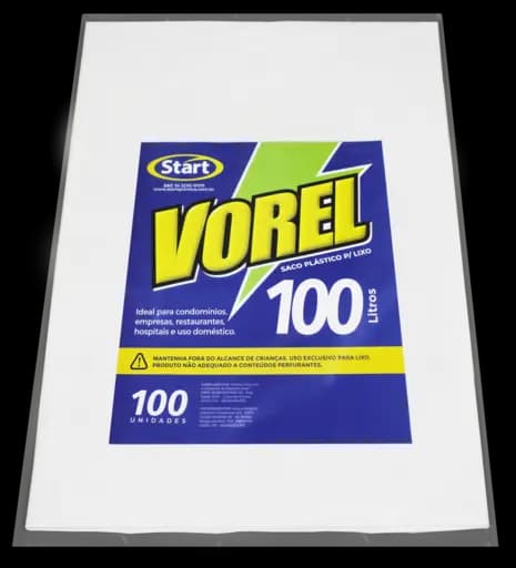 Saco Lixo Leitoso Vorel — sc lixo leit 100l 75x90x008 100x1 vorel