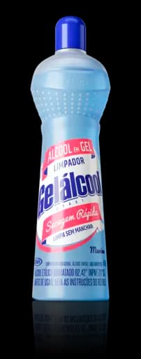 Álcool Em Gel Limpador Multiuso 62.4ºINPM Gelálcool Marine — cristal 470g