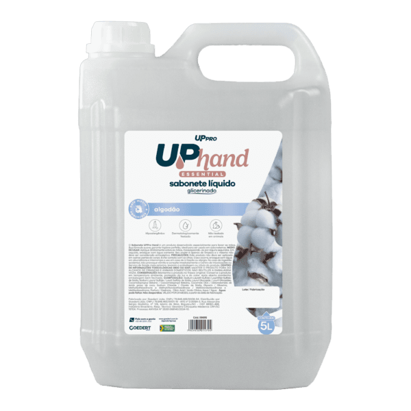Sabonete líquido Glicerinado 5l (Branco) algodão Up Hand – UPPRO